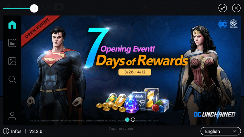Daily Rewards Dc unchained